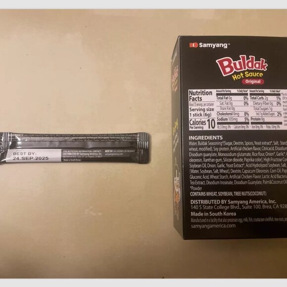 Samyang Splash Buldak Hot Sauce To Go Travel Trial Kit 20 Packets - BB: 9/24/25 - Picture 2 of 3
